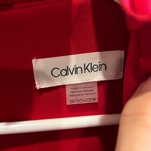 Calvin Klein red dress